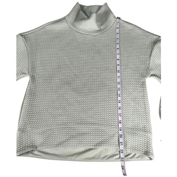 Calia Carrie Underwood Textured Cowl Neck Sweatshirt Mint Green Small Cozy - Picture 8 of 13